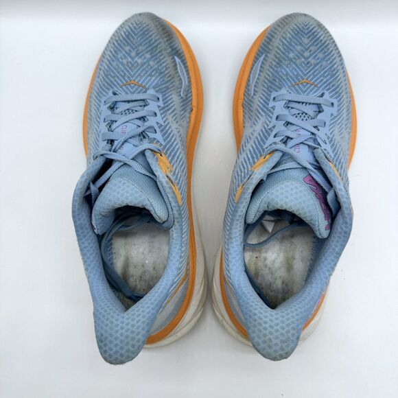 Hoka One One Womens Clifton 9 1127896 ABIW Blue Running Shoes Sneakers 10.5 B - Picture 5 of 7